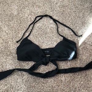 Aerie wrap around bikini top black